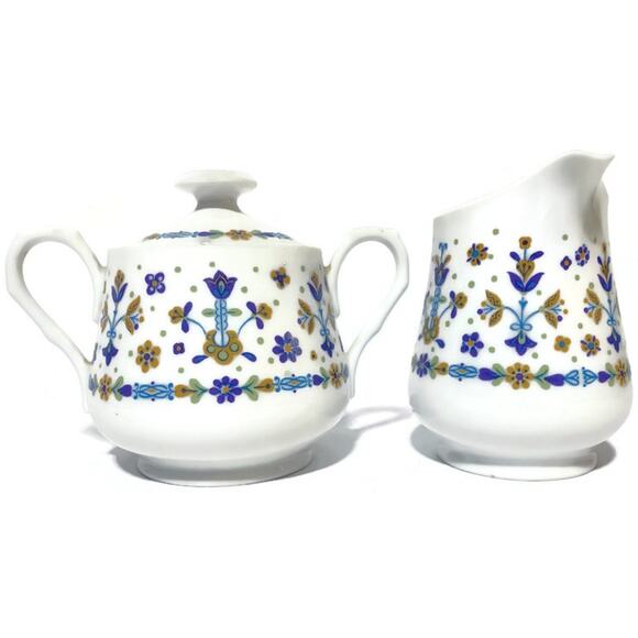 Country Maid by Sango Wild Country Creamer and Sugar Bowl Set of Two - Picture 3 of 6